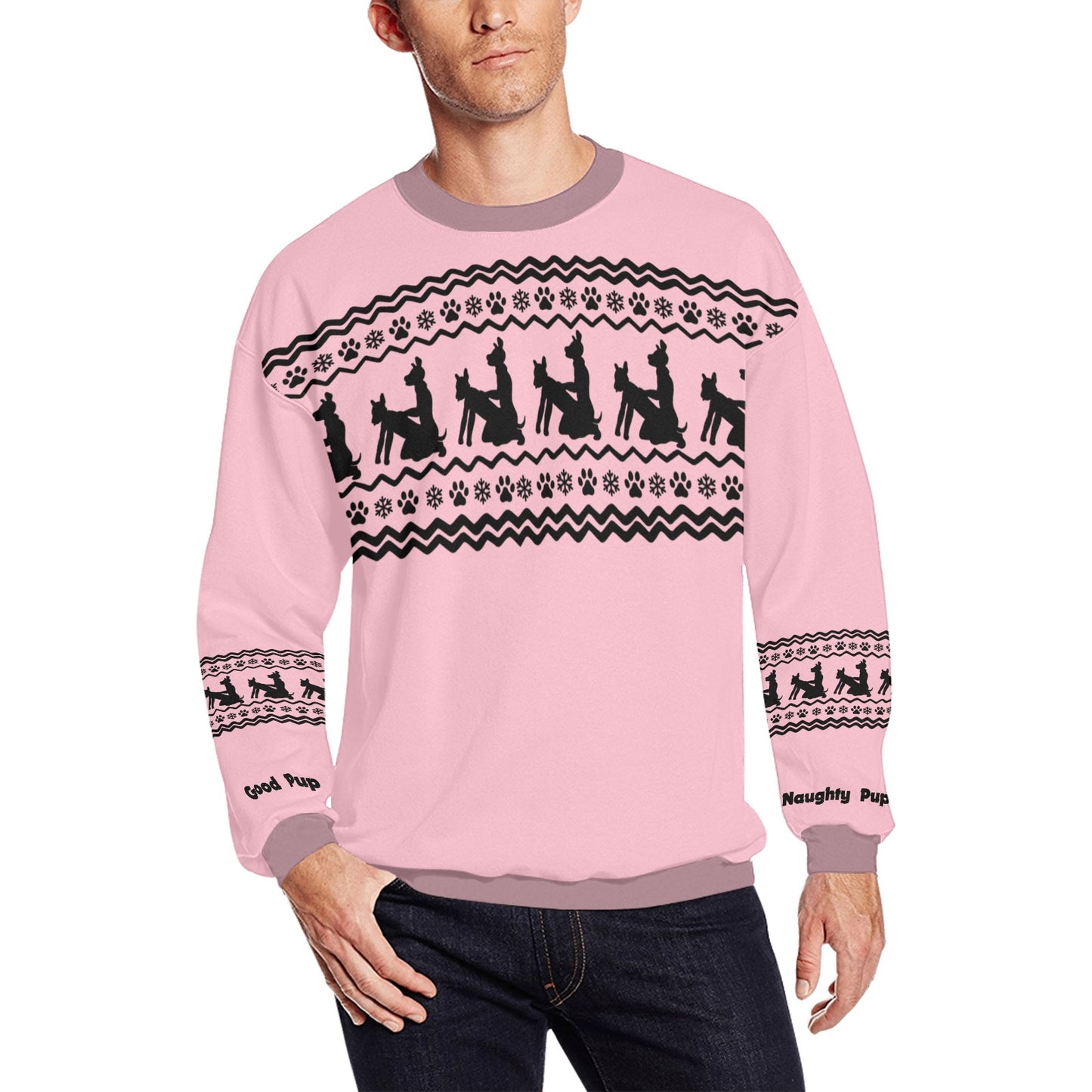 Kinky Xmas Sweater — "Good Pup / Naughty Pup" Edition