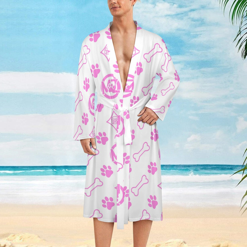 "WRAP & WAG" Bathrobe — Luxe Pup Monogram Collection