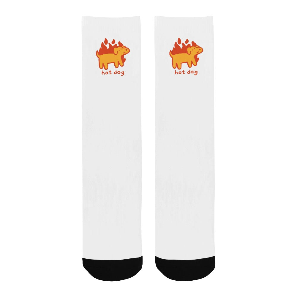 Hot Dog Socks – Flame Pup Edition