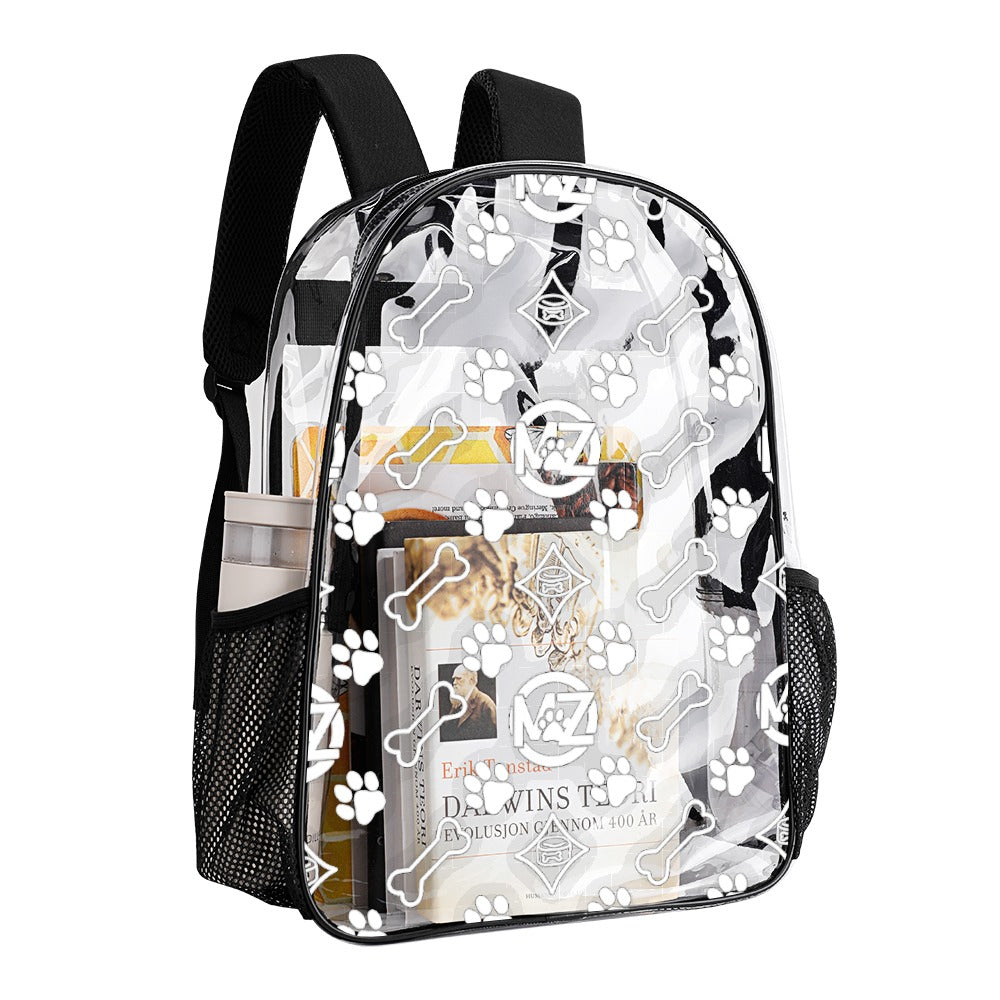 "FETCH ME" Transparent Backpack — Limited Edition MaZ Print