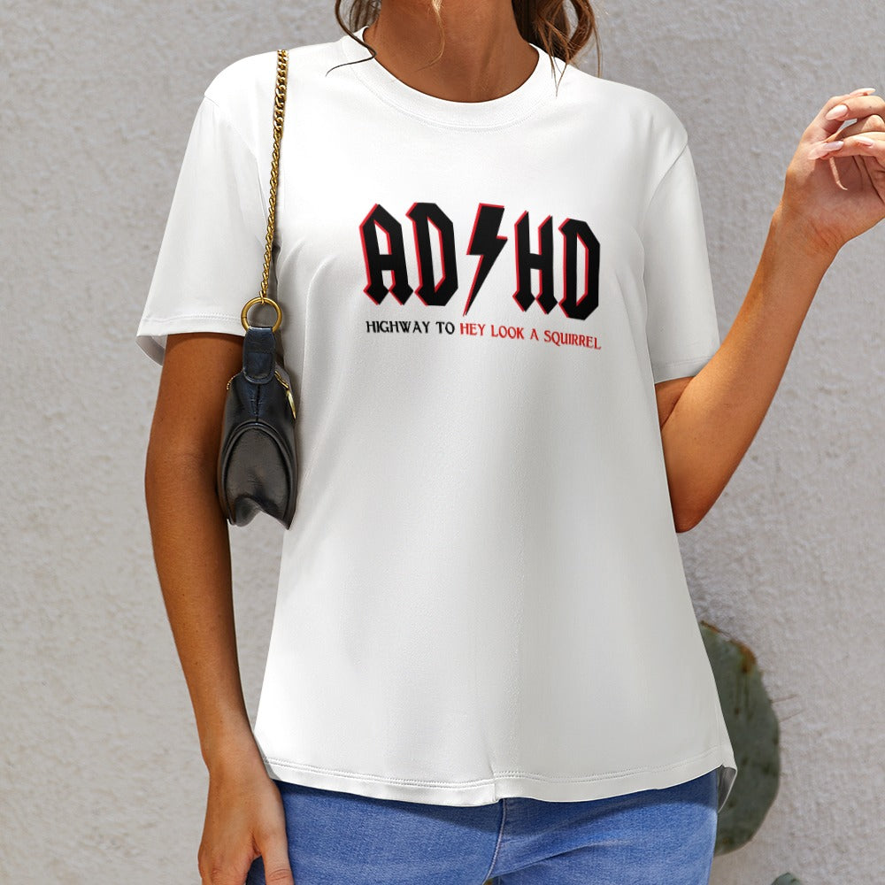AD/HD T-Shirt - WOMEN – Highway to “Hey Look, a Squirrel!