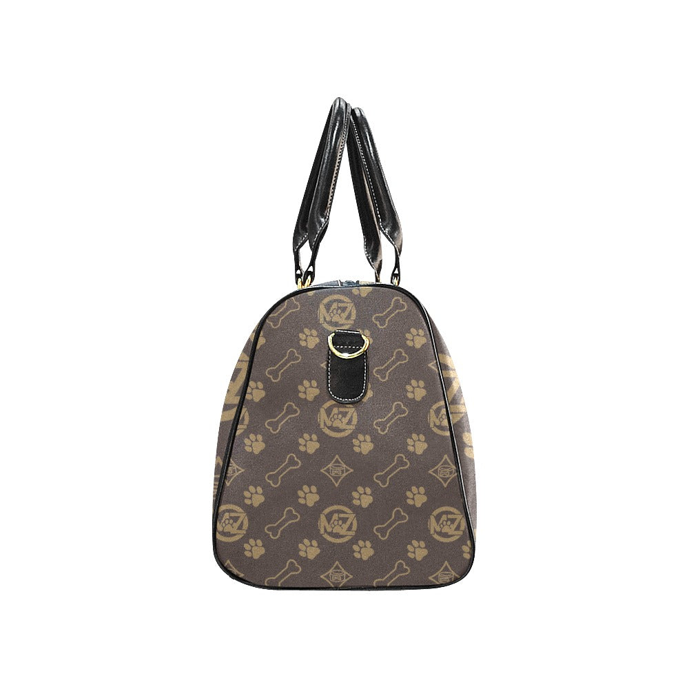 "PUP ON THE GO" Waterproof Travel Bag — Signature MaZ Monogram