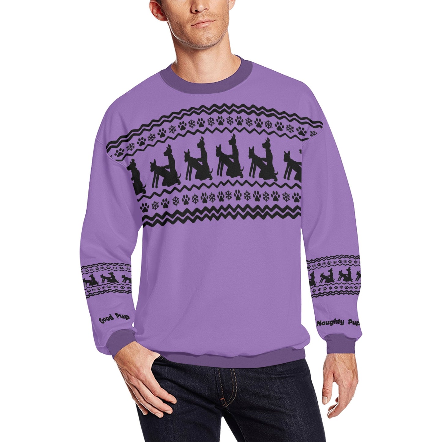 Kinky Xmas Sweater — "Good Pup / Naughty Pup" Edition