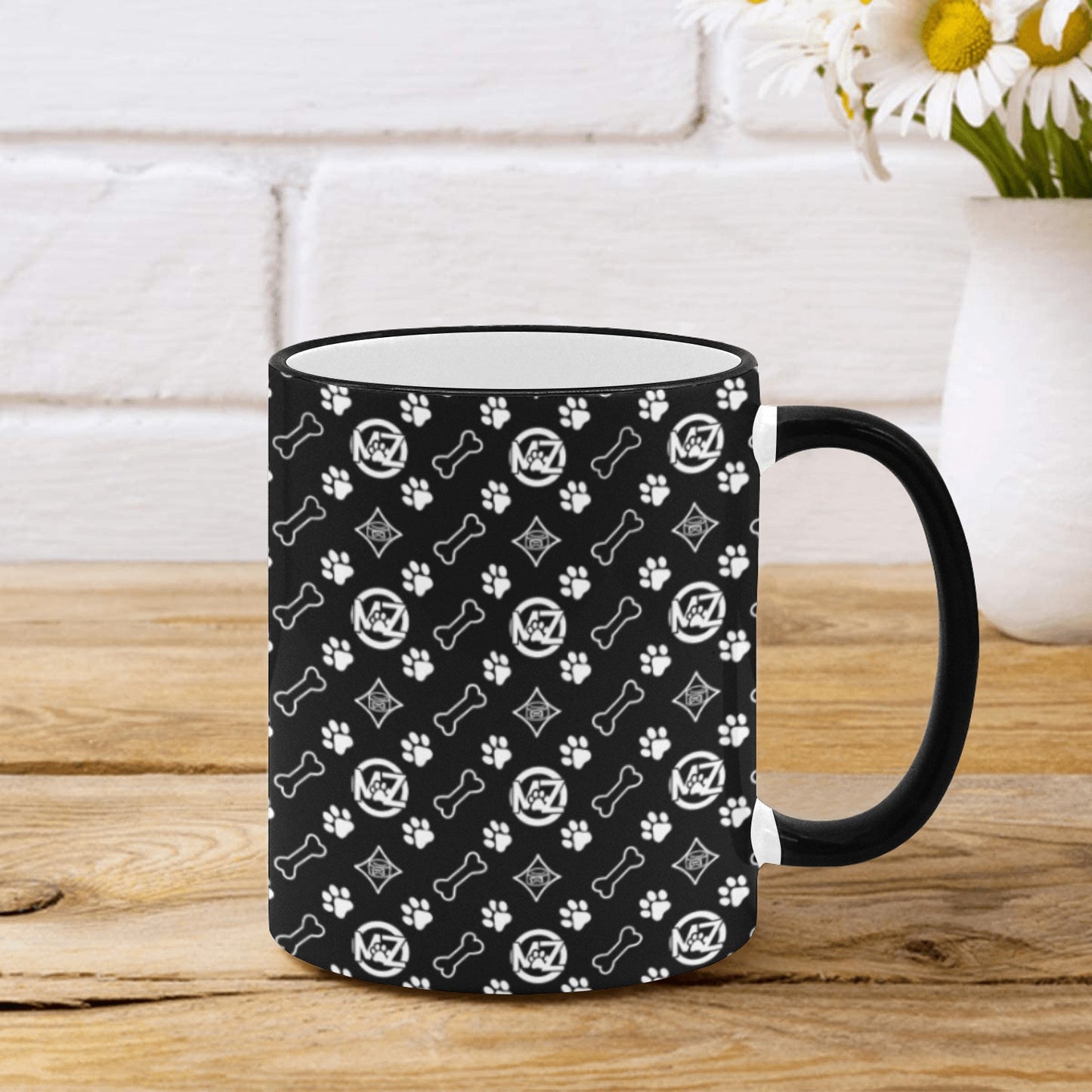 "SIP ME, GOOD BOY" Ceramic Mug — MaZ Monogram Print 11oz