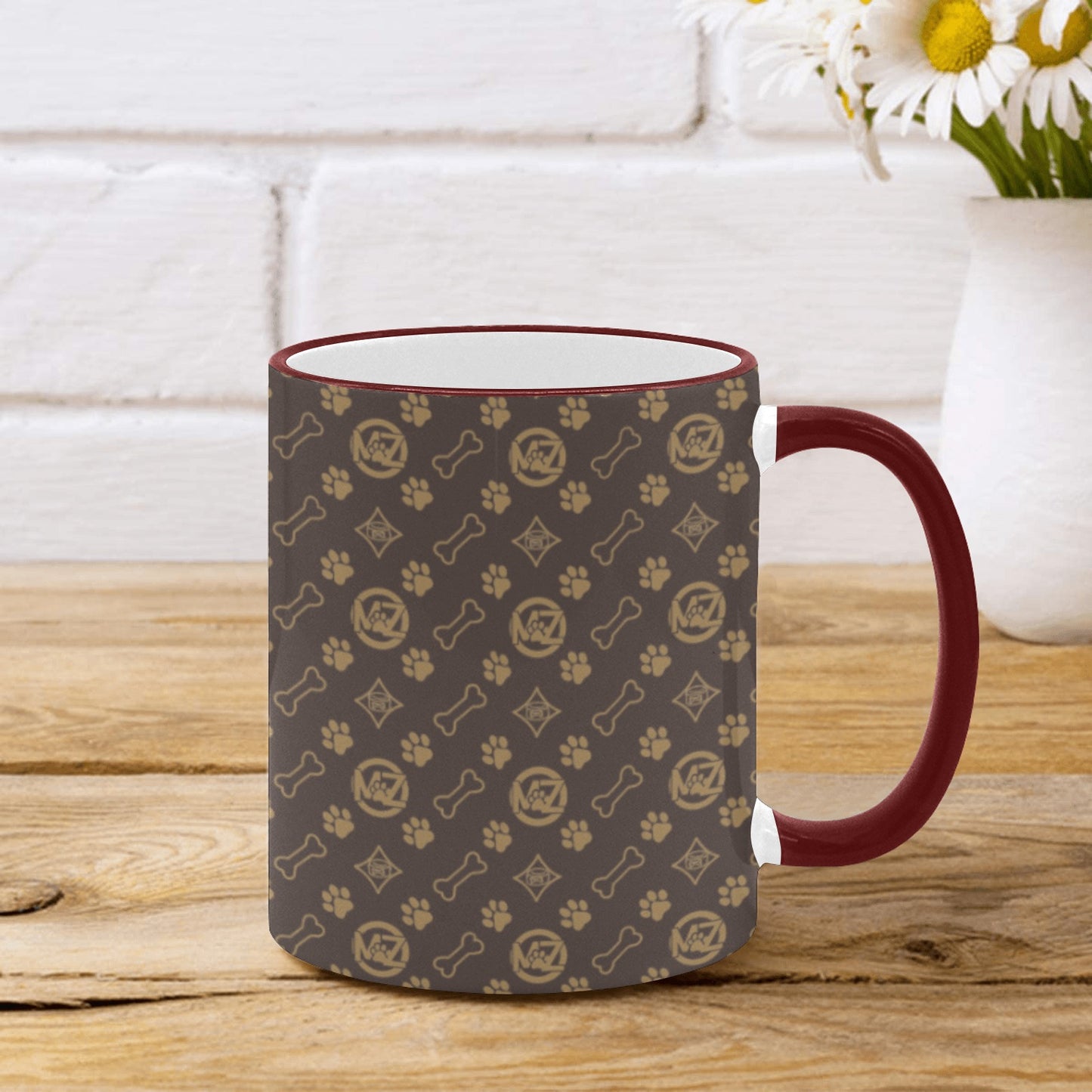 "SIP ME, GOOD BOY" Ceramic Mug — MaZ Monogram Print 11oz