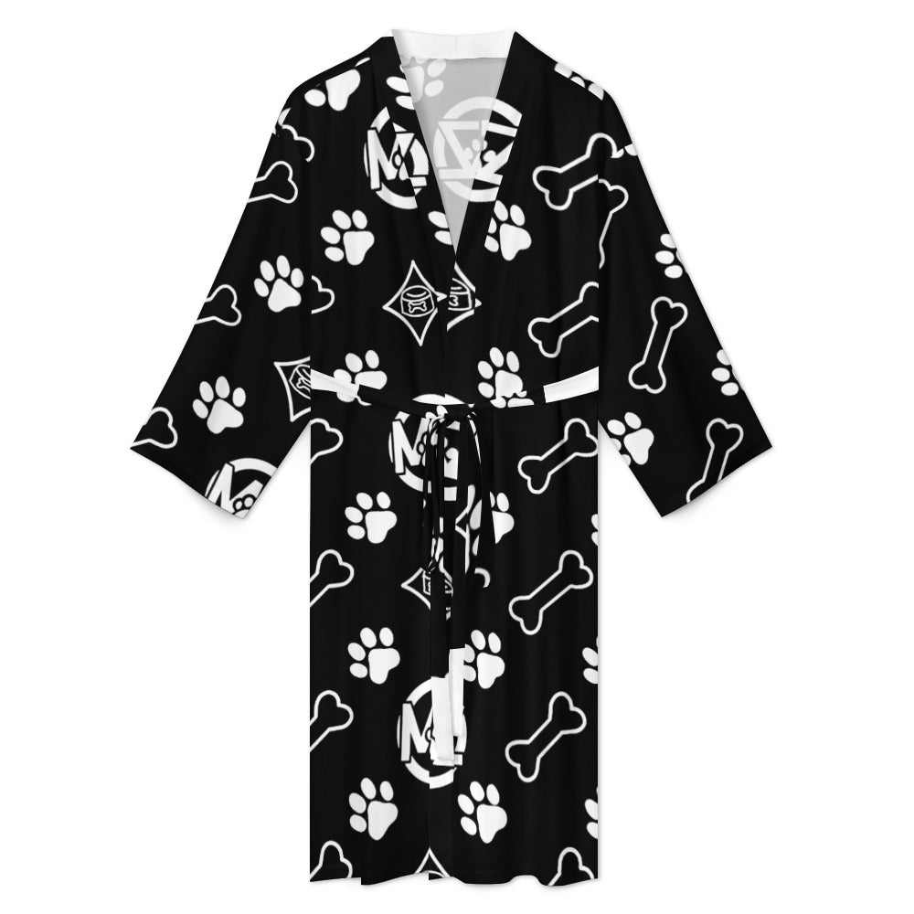 "WRAP & WAG" Bathrobe — Luxe Pup Monogram Collection