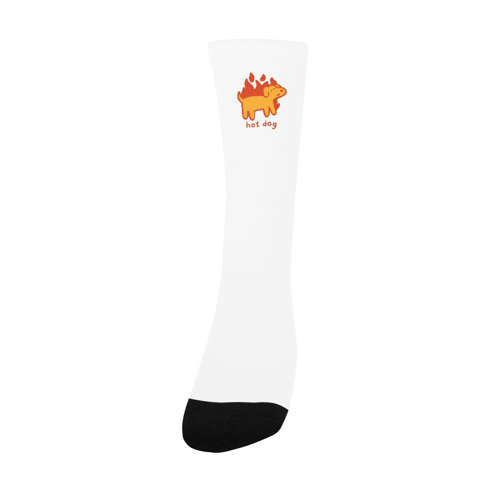 Hot Dog Socks – Flame Pup Edition