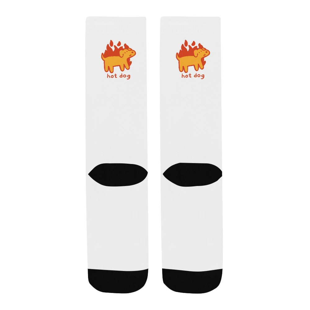 Hot Dog Socks – Flame Pup Edition