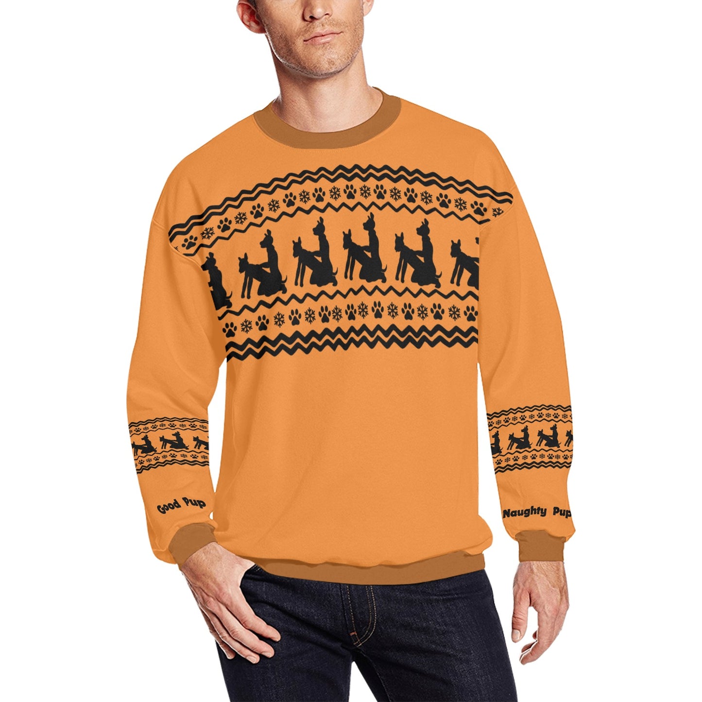 Kinky Xmas Sweater — "Good Pup / Naughty Pup" Edition