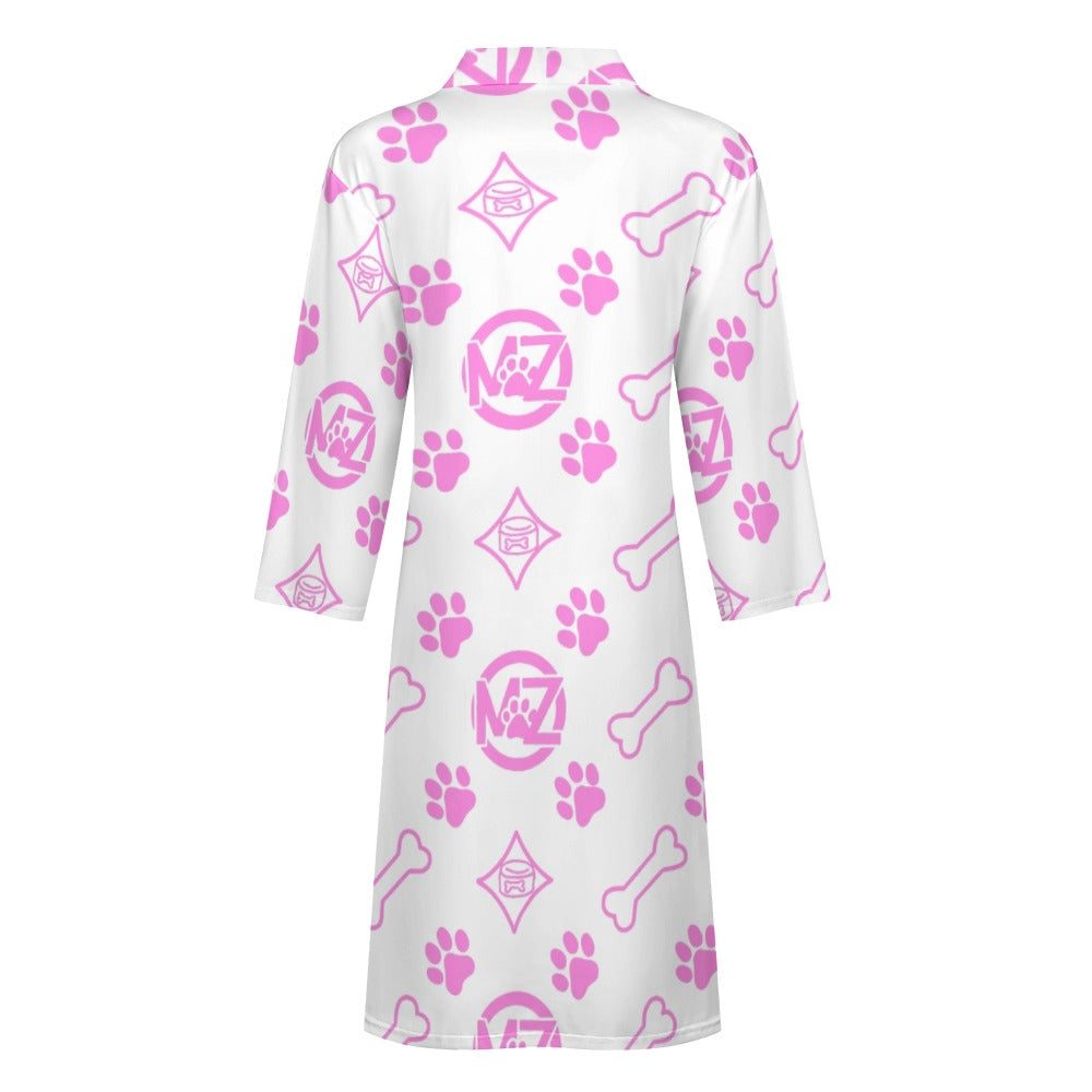 "WRAP & WAG" Bathrobe — Luxe Pup Monogram Collection