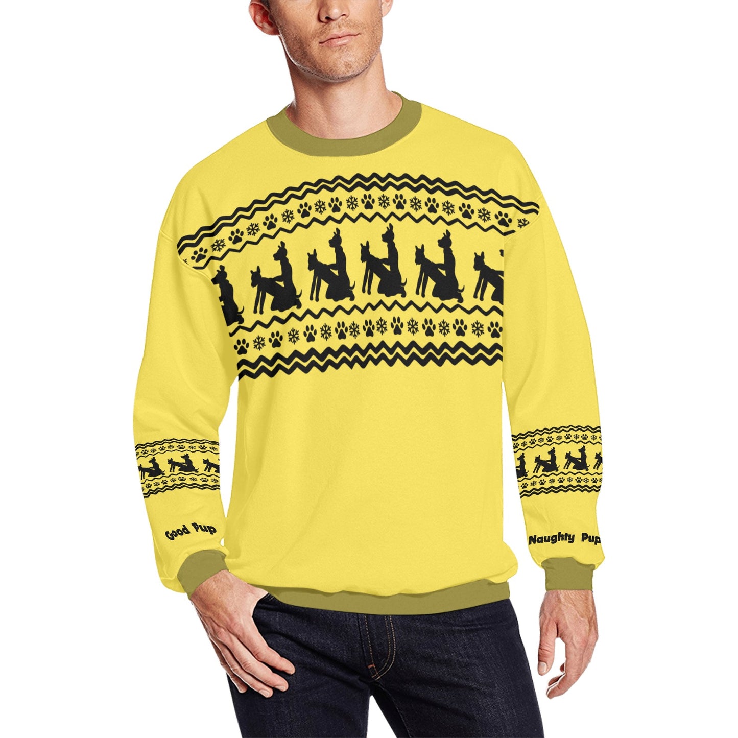 Kinky Xmas Sweater — "Good Pup / Naughty Pup" Edition