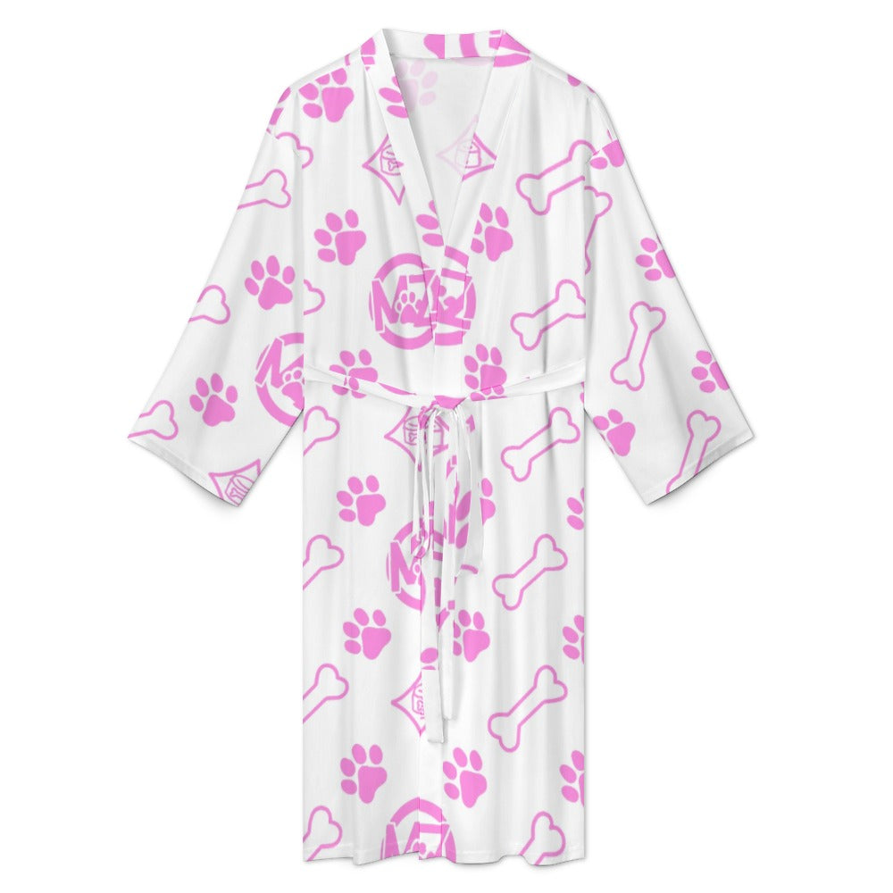 "WRAP & WAG" Bathrobe — Luxe Pup Monogram Collection