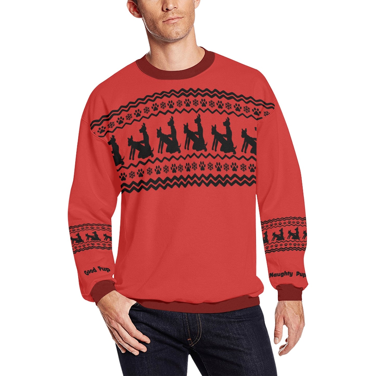 Kinky Xmas Sweater — "Good Pup / Naughty Pup" Edition