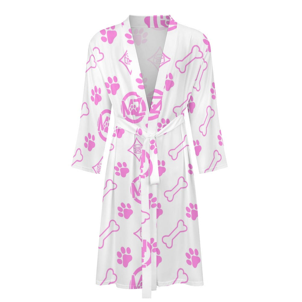 "WRAP & WAG" Bathrobe — Luxe Pup Monogram Collection