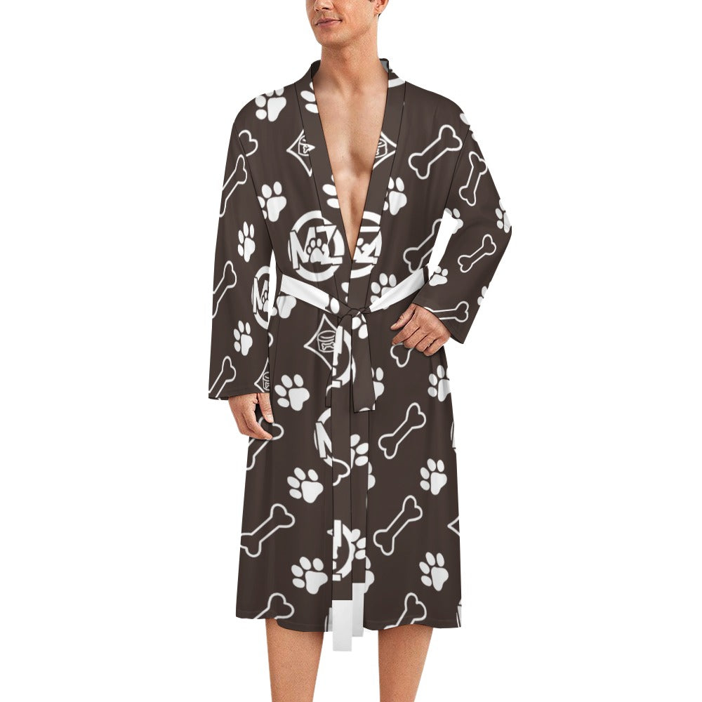 "WRAP & WAG" Bathrobe — Luxe Pup Monogram Collection