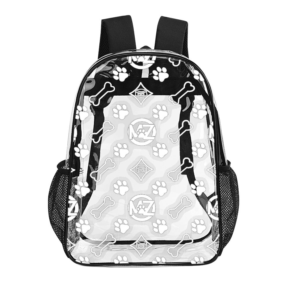 "FETCH ME" Transparent Backpack — Limited Edition MaZ Print