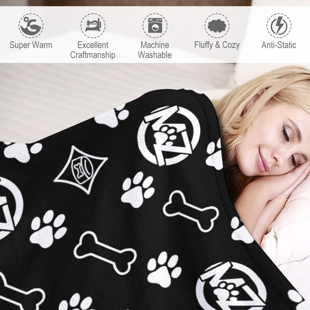 "WRAP ME UP" Flannel Blanket — Luxe Pup Edition 50"x60"