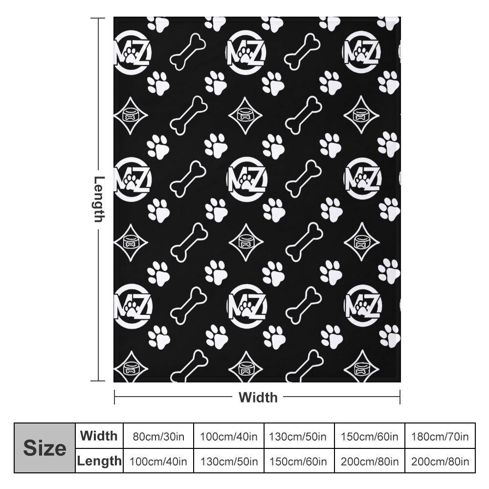 "WRAP ME UP" Flannel Blanket — Luxe Pup Edition 50"x60"