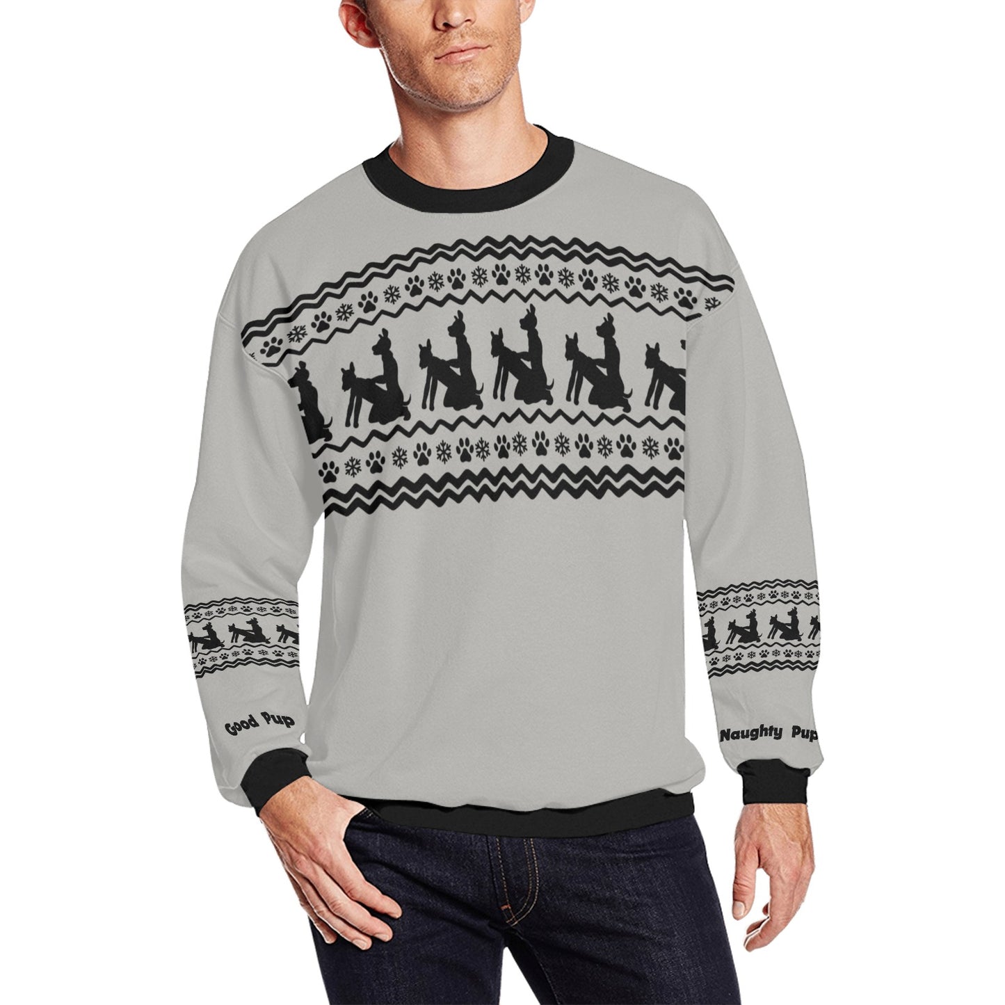 Kinky Xmas Sweater — "Good Pup / Naughty Pup" Edition