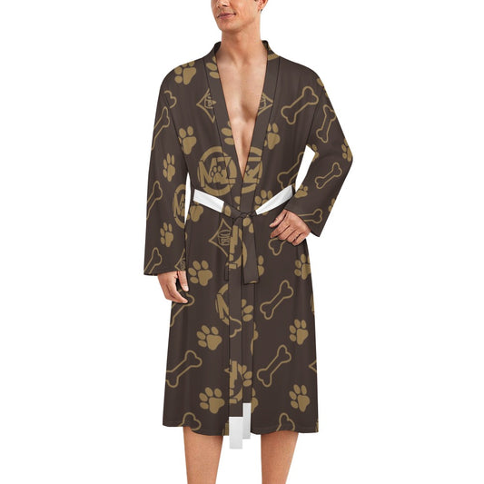 "WRAP & WAG" Bathrobe — Luxe Pup Monogram Collection
