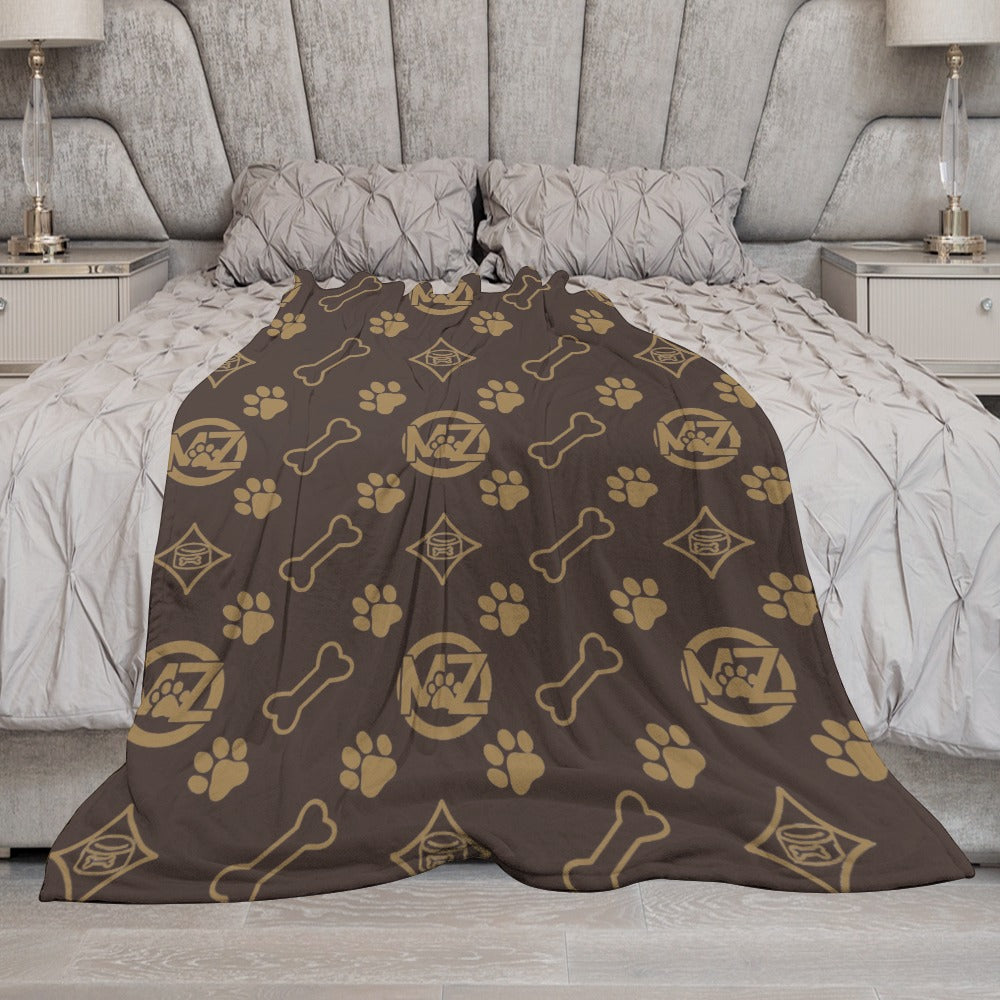 "WRAP ME UP" Flannel Blanket — Luxe Pup Edition 50"x60"