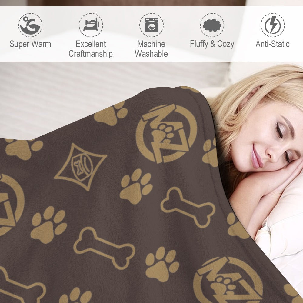 "WRAP ME UP" Flannel Blanket — Luxe Pup Edition 50"x60"