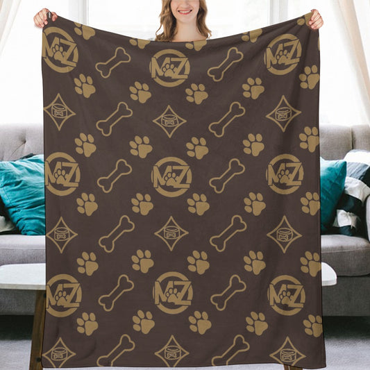 "WRAP ME UP" Flannel Blanket — Luxe Pup Edition 50"x60"