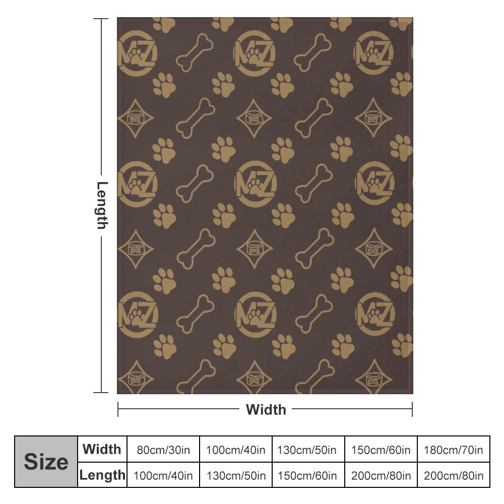 "WRAP ME UP" Flannel Blanket — Luxe Pup Edition 50"x60"